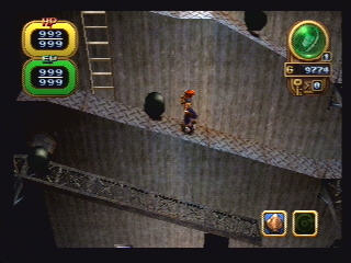 Another sidescrolling area that will no doubt remind players of the original <i>Donkey Kong</i> game.