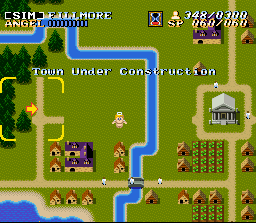A town simulation scene